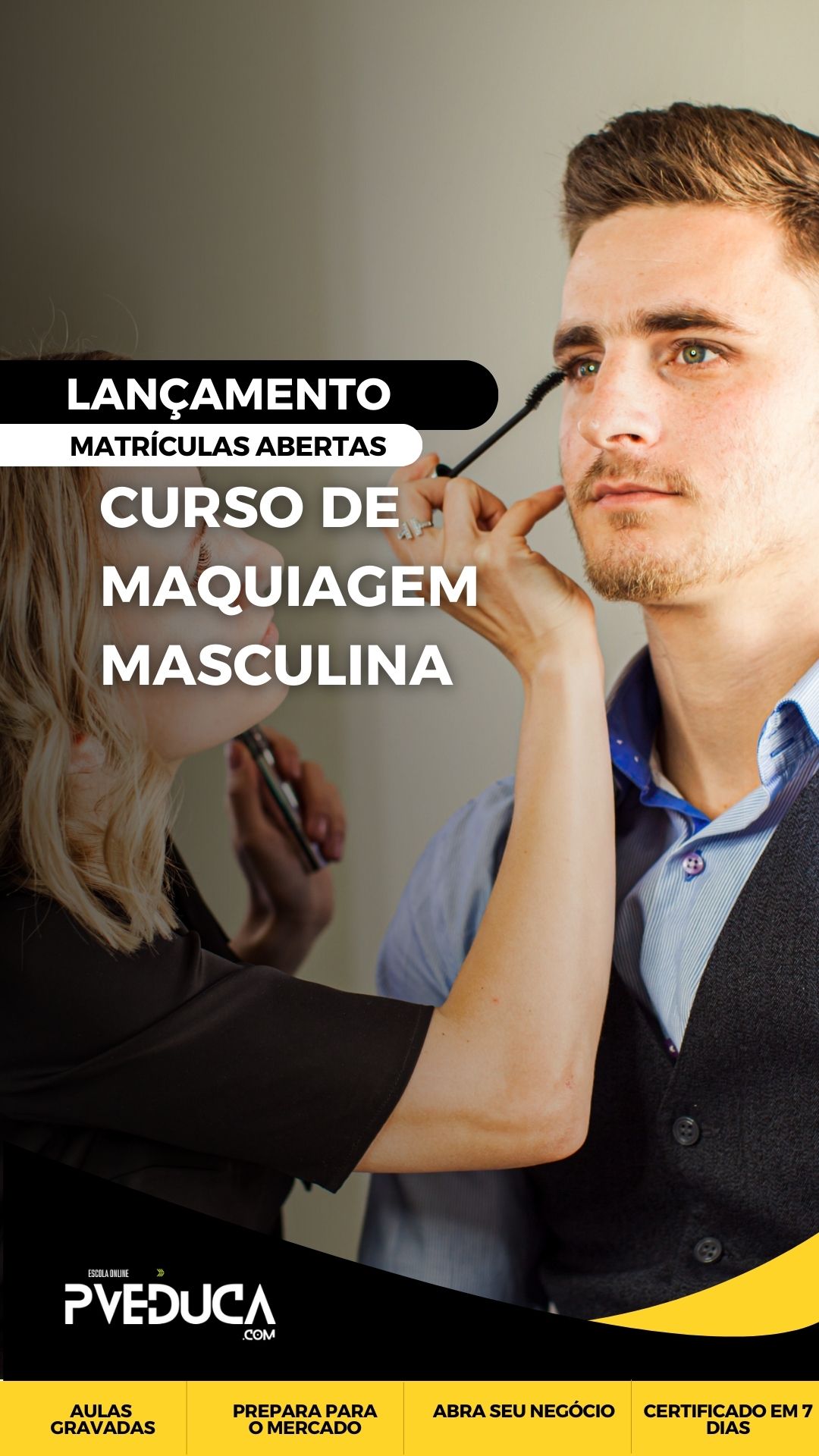 Curso de Maquiagem Masculina